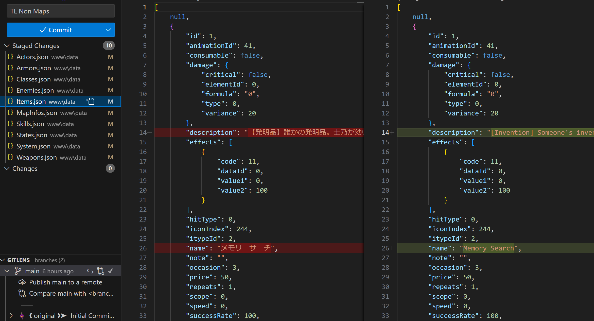 changes